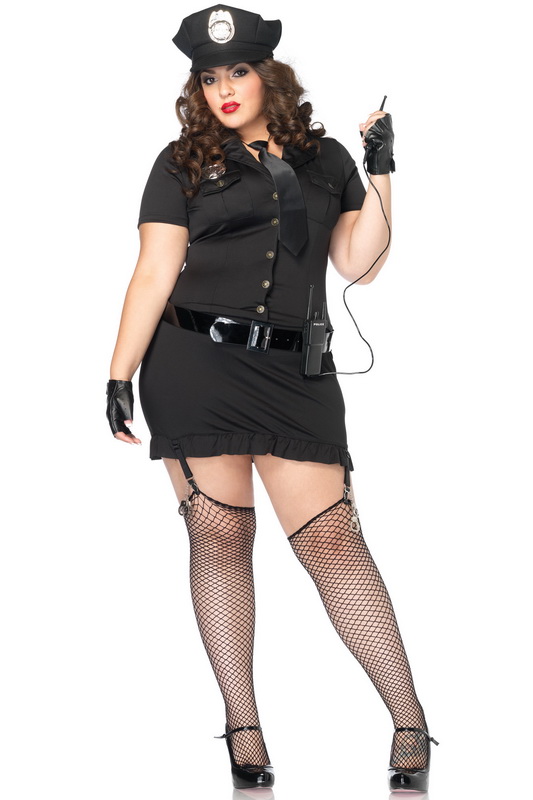 Plus Size Dirty Cop Gartered Costume