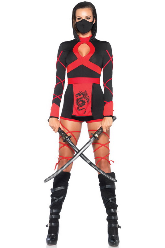 Red Dragon Ninja Costume