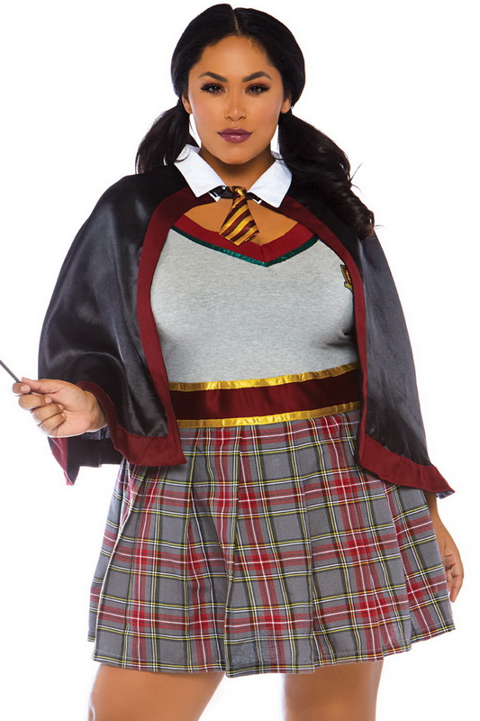 Plus Size Wizard School Girl Costume