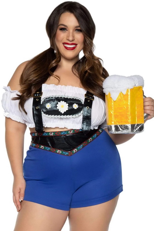 Plus Size Lederhosen Honey Costume