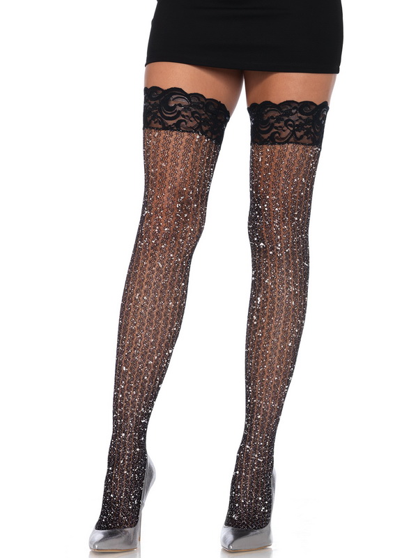 Stay Up Shimmer Thigh Highs