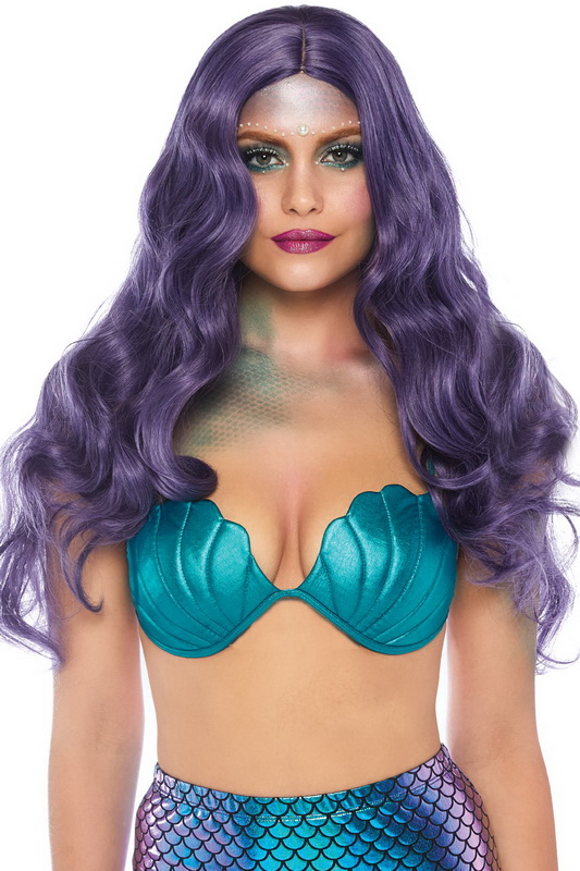 Purple Mermaid Wig