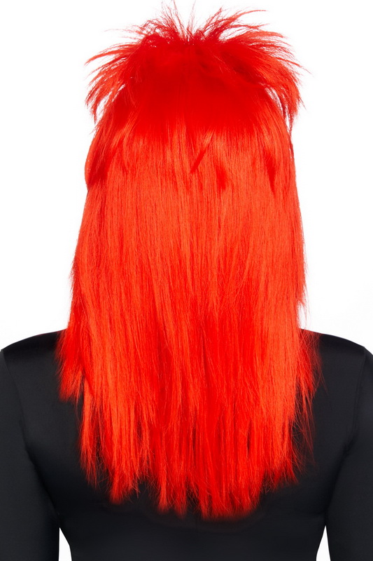 Red Unisex Rockstar Wig image 2