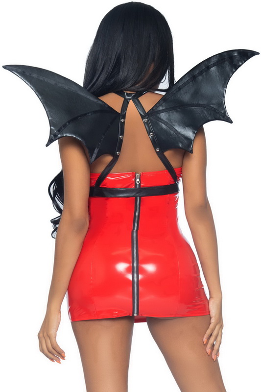 Faux Leather Bat Wings