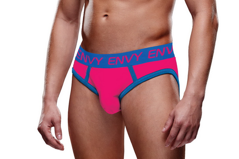 Men's ENVY Red & Blue Bubble Butt Jock