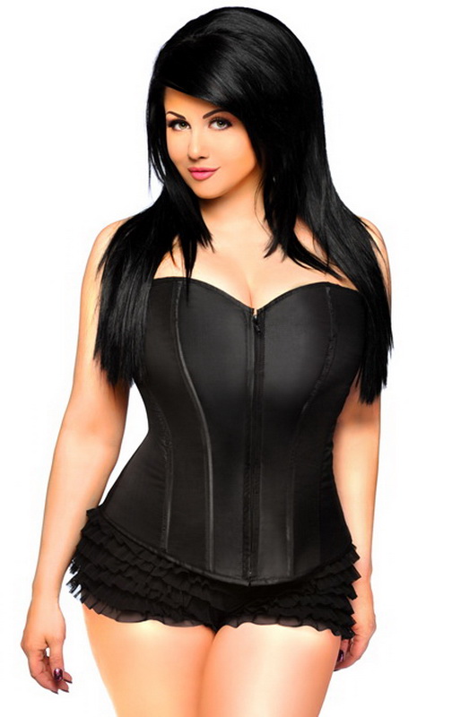 Lavish Queen Black Sweetheart Corset