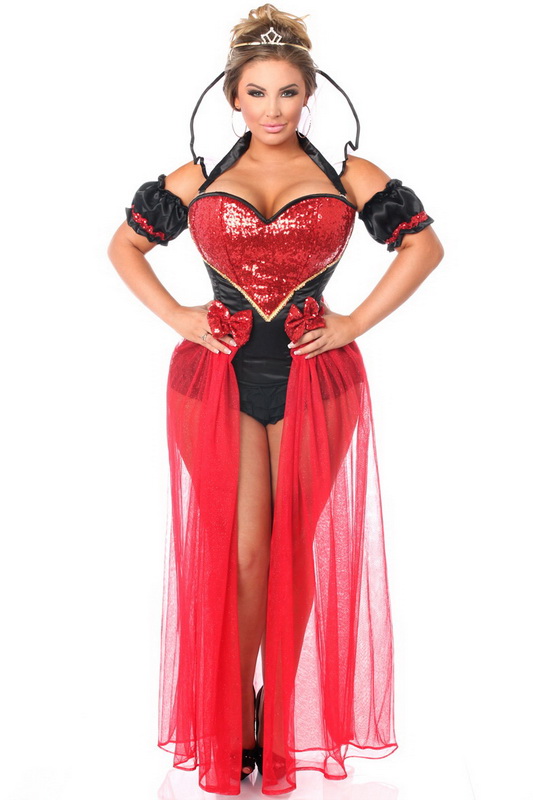 Plus Size Top Drawer Sexy Fairytale Red Queen Costume