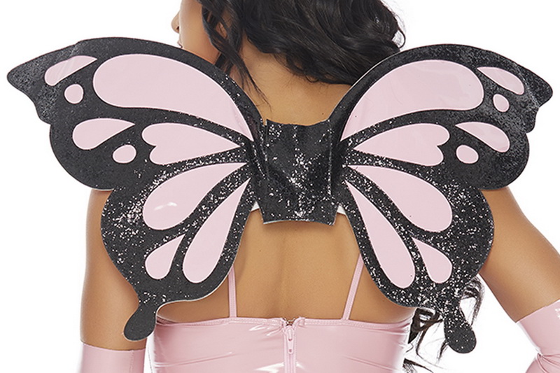 Pink Vinyl Butterfly Wings