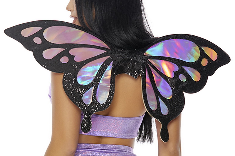 Purple Iridescent Butterfly Wings