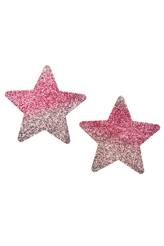 Pink & Silver Ombre Star Pasties