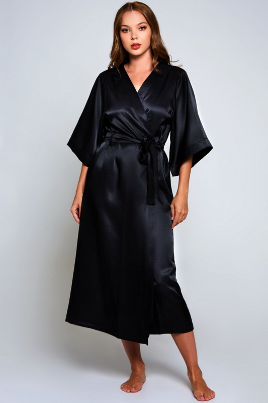 Long Satin Victoria Robe