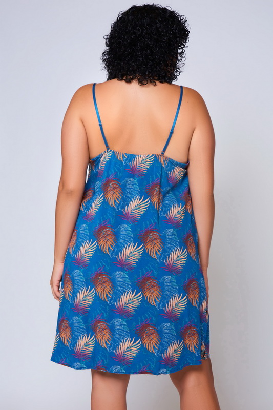 Plus Size Navy Sleep In With Me Lingerie Chemise image 1