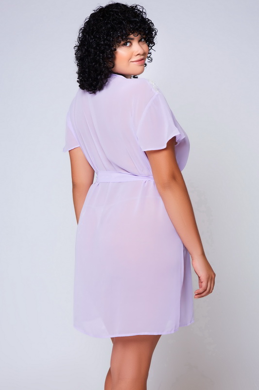 Plus Size Peaceful Promises Chiffon Robe image 1