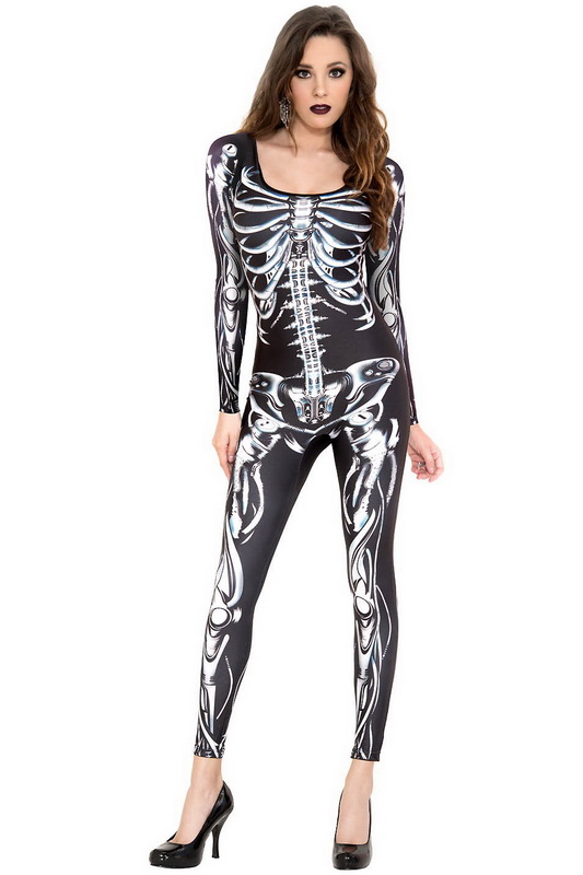 3D Skeleton Bodysuit - Spicy Lingerie