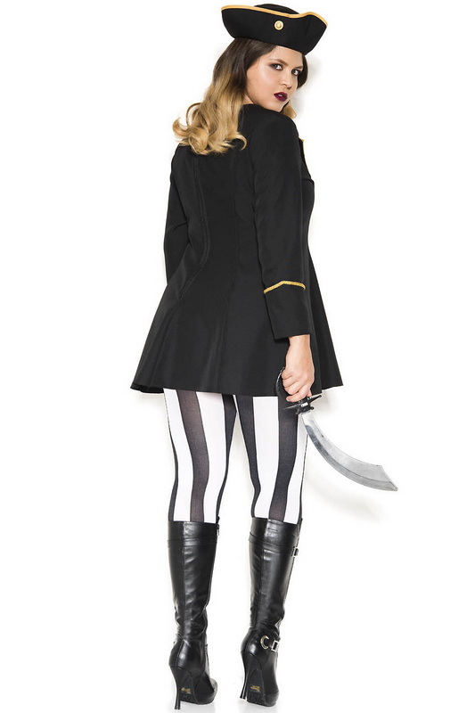 Plus Size High Class Pirate Costume image 1
