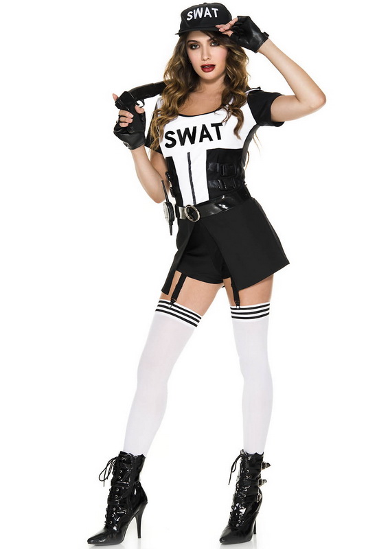 Crooked S.W.A.T Babe Halloween Costume