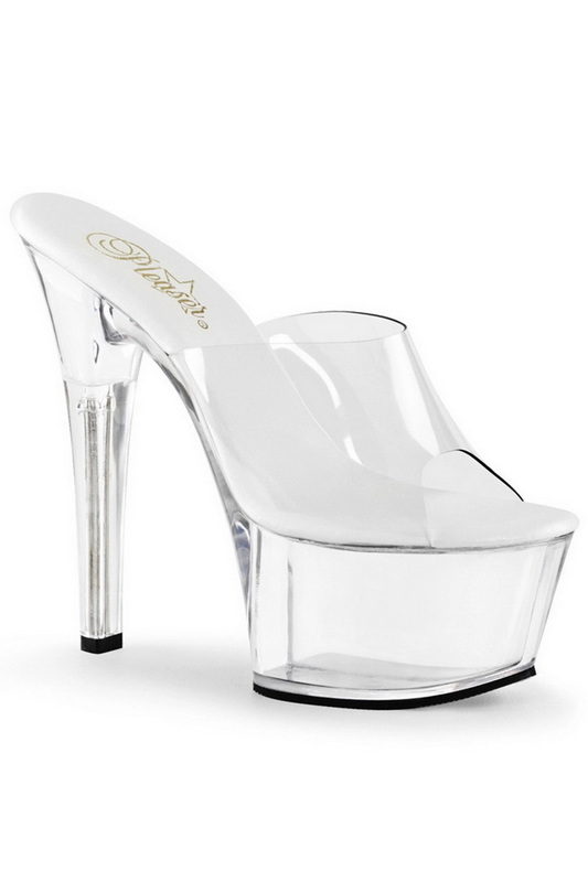 6" Heel Clear Platform Slides