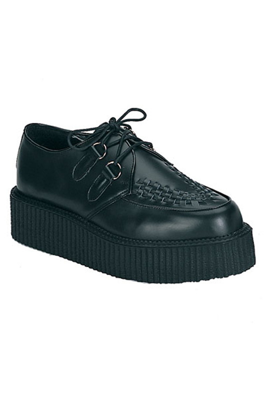 Unisex Leather Platform Creeper Shoe