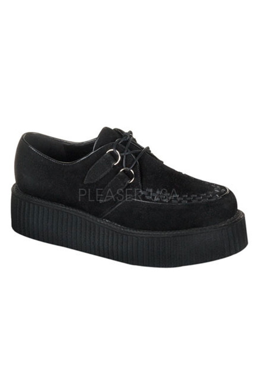 Black Suede Unisex Creeper Shoe