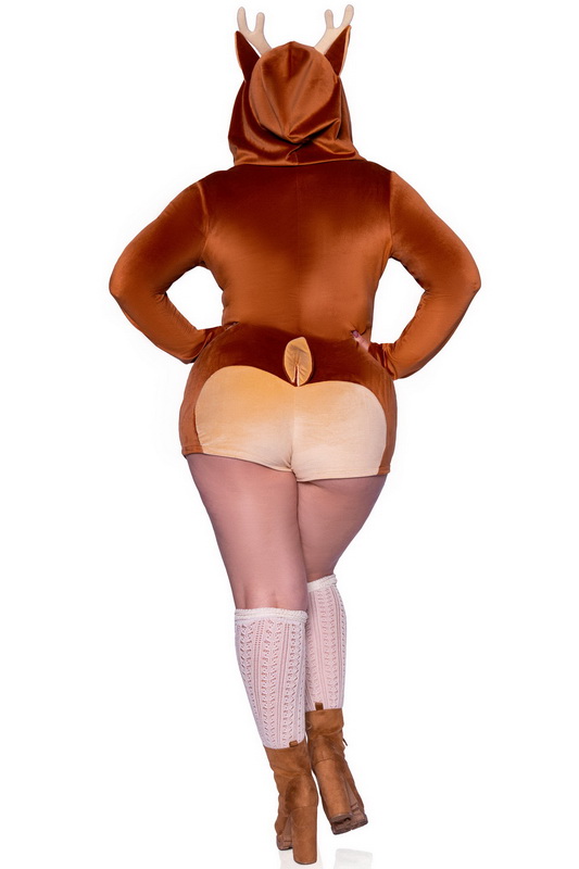 Plus Size Cute Fawn Romper Halloween Costume image 3