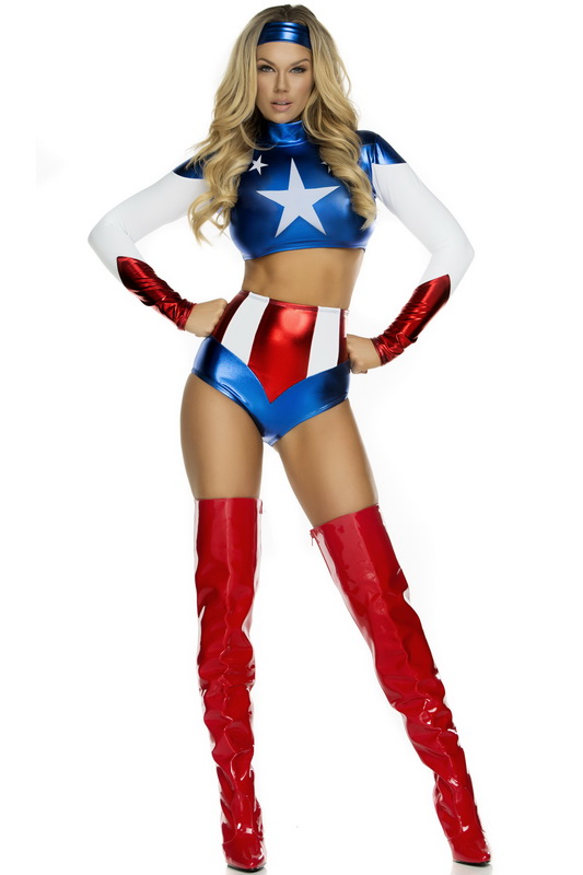 Pretty Patriot Hero Halloween Costume