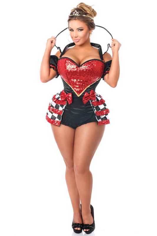 Royal Red Queen Corset Halloween Costume