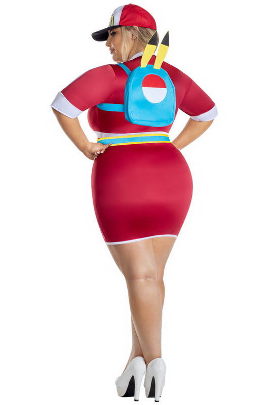 Plus Size Pocket Monster Trainer Costume image 1