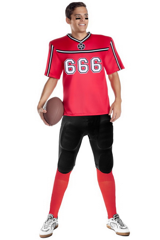 Plus Size Men's Hellbent Football Player Spicy Lingerie