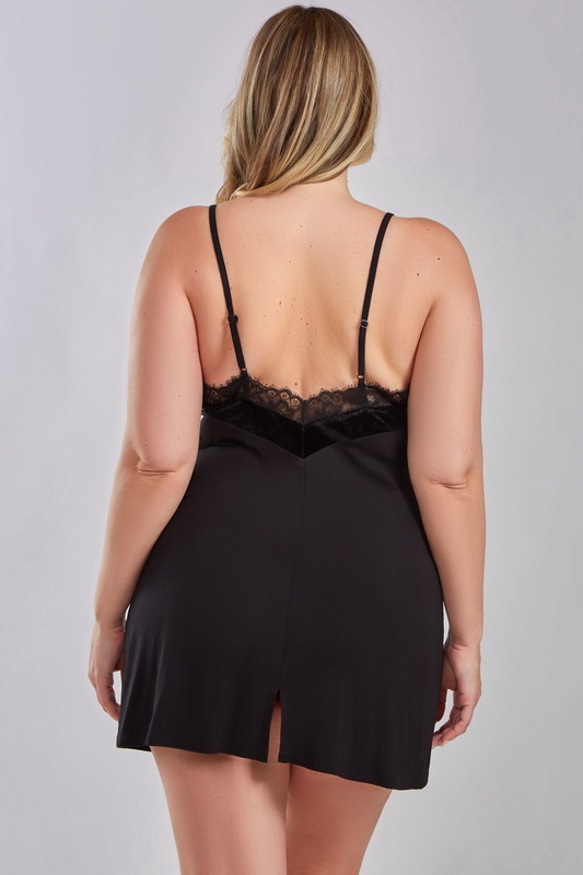 Plus Size Sophisticated Seductress Lingerie Chemise image 2