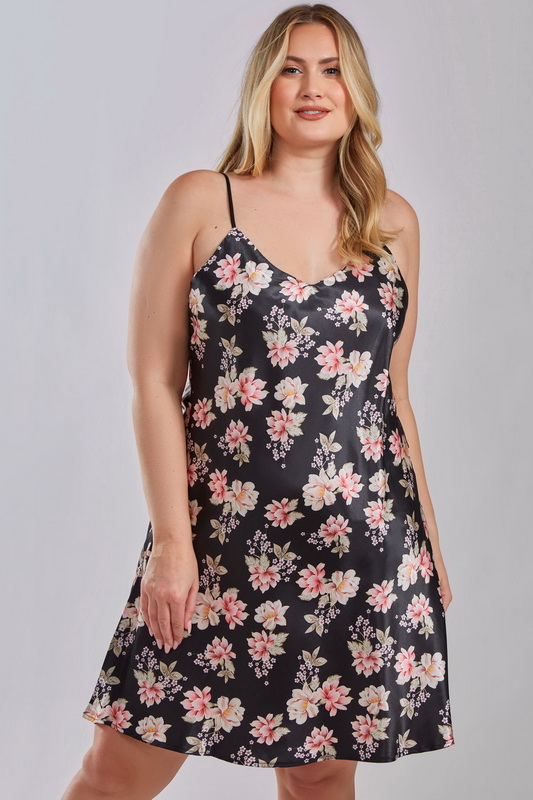 Plus Size Floral Flair Lingerie Chemise