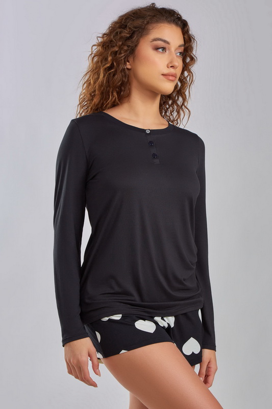 Love A Long Weekend Pajama Shorts image 1