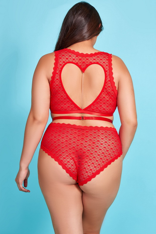 Plus Size After Your Heart Bra & Panty image 2