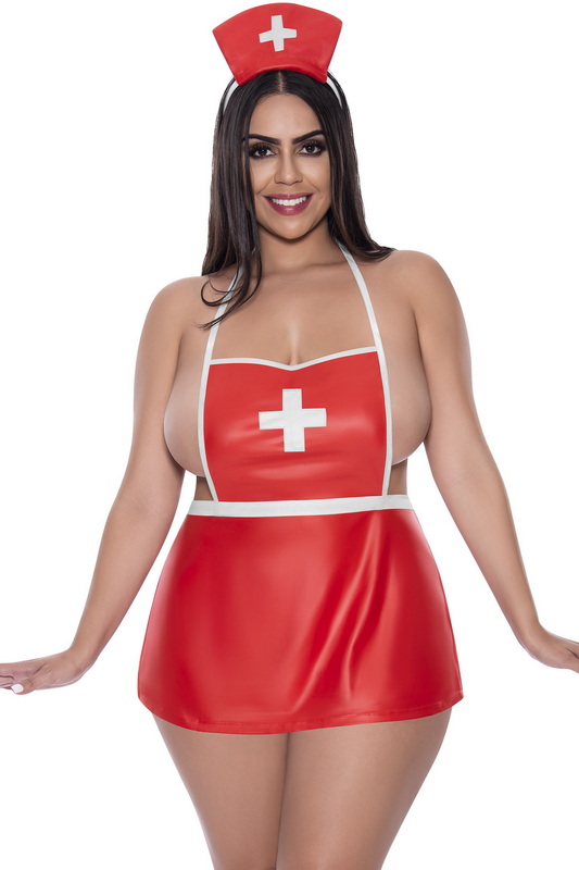 Plus Size Sexual Healing Nurse Bedroom Costume image 1