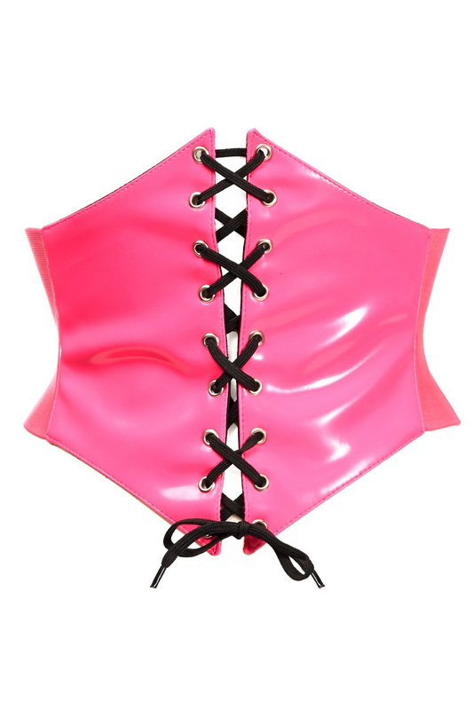 Lavish Hot Pink Patent Waist Cincher