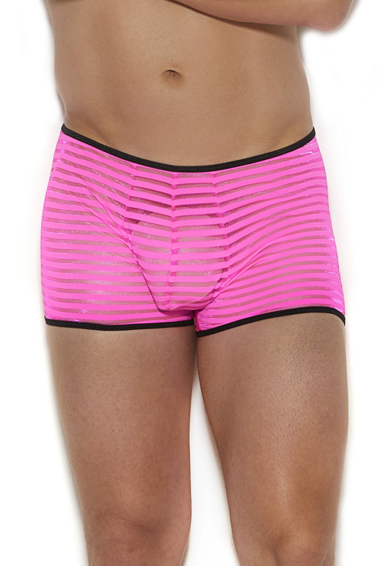 Men's Striped Mesh Boxer Brief
