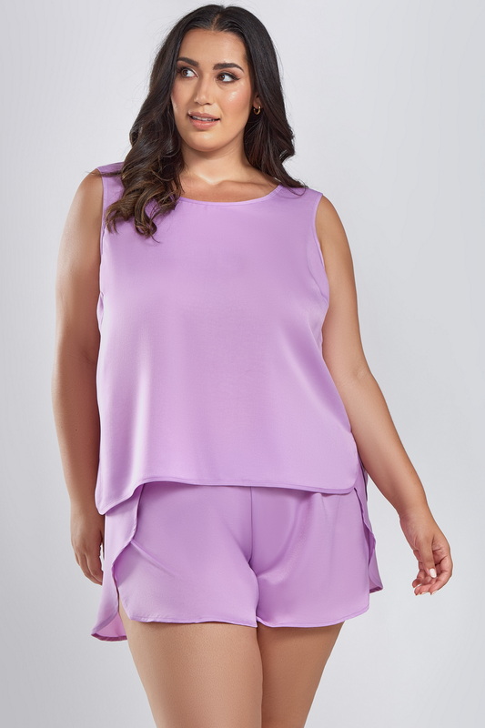 Plus Size Goodnight Dearie Sleep Shorts & Tank