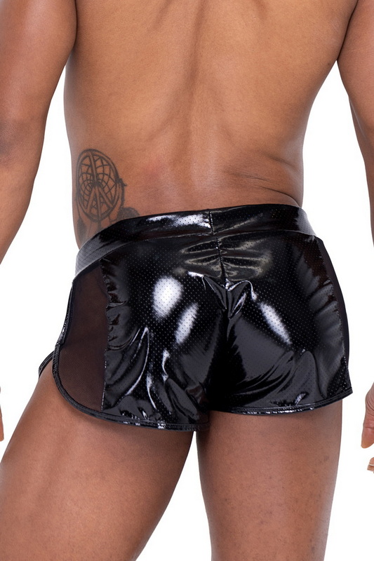 Men's Black Studded Pride Runner Shorts image 1