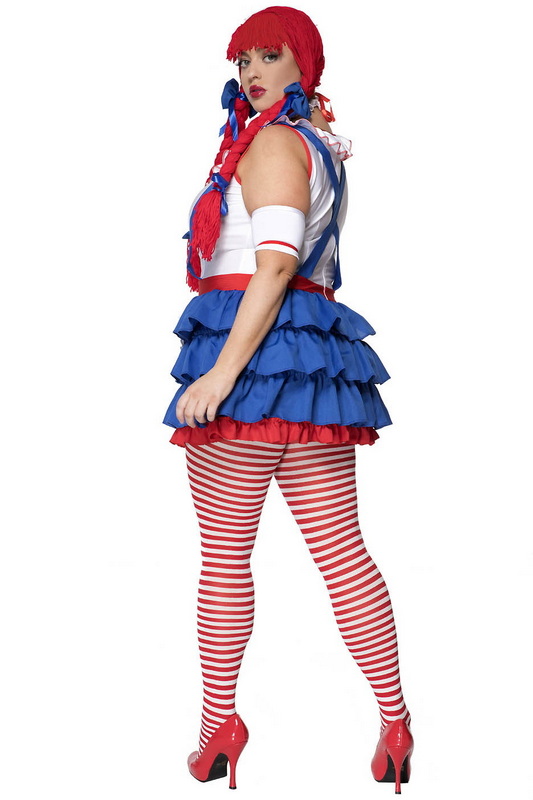 Plus Size Raggedy Ann Halloween Costume image 1