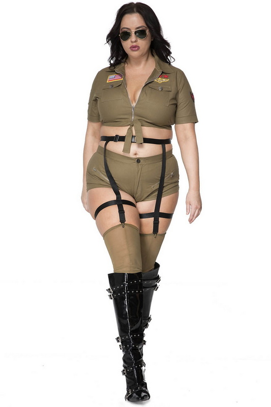 Plus Size Top Aviator Director Halloween Costume