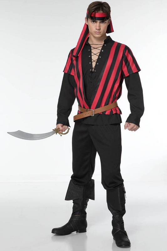 Men's Mad Pirate Halloween Costume