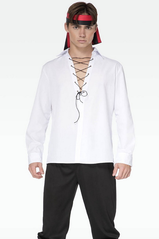 Men's White First Mate Pirate Halloween Costume