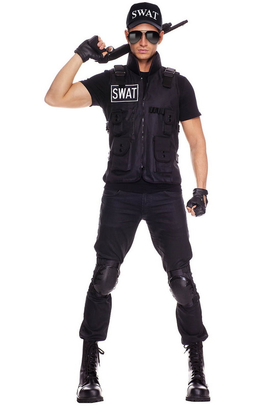 Men's SWAT Officer Halloween Costume - Spicy Lingerie