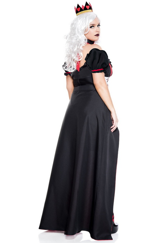 Plus Size Enchanting Royal Heart Queen Halloween Costume image 2
