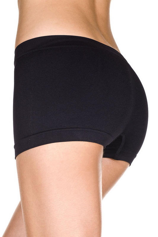 Black Spandex Seamless Boy Shorts