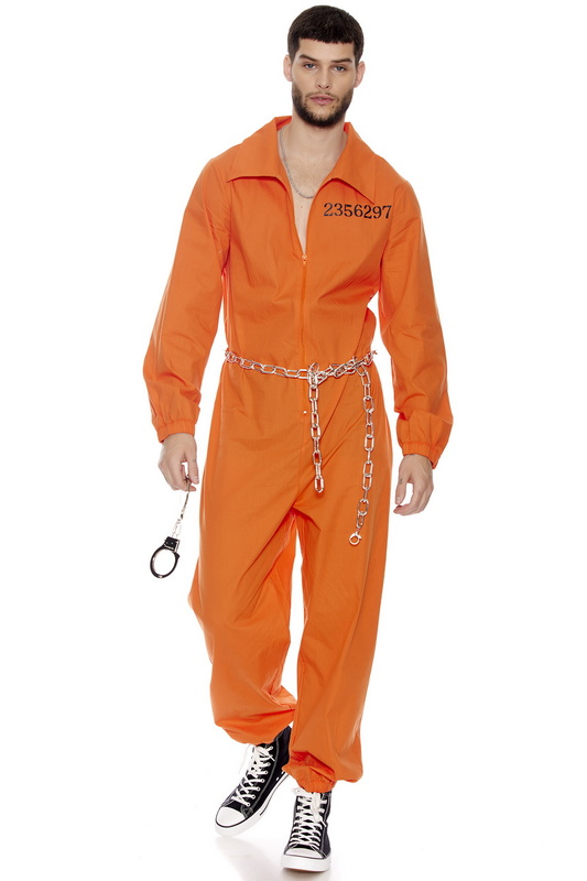 Men's Lock it Down Inmate Halloween Costume