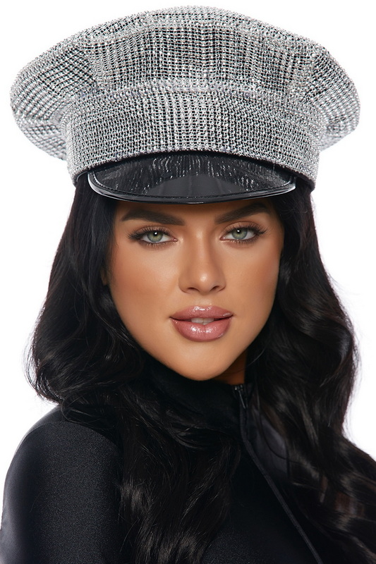 Silver Bling Patrol Costume Hat