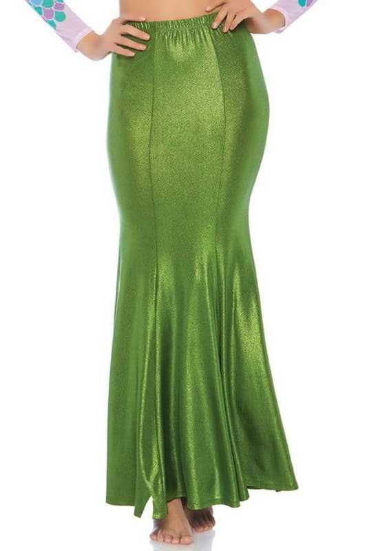 Green Shimmer Mermaid Skirt
