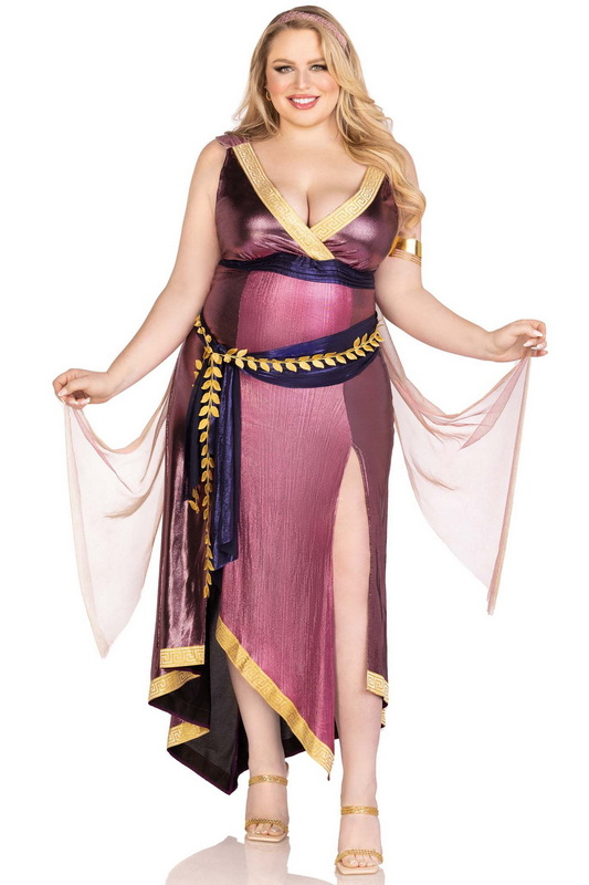 Plus Size Amethyst Goddess Halloween Costume