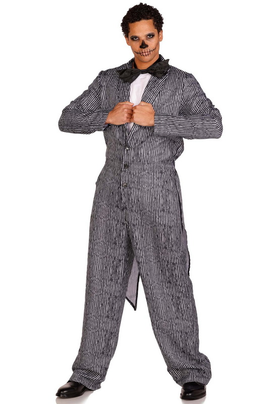 Men's Pinstriped Tux Jumpsuit Halloween Costume