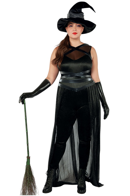 Plus Size Raven Witch Halloween Costume